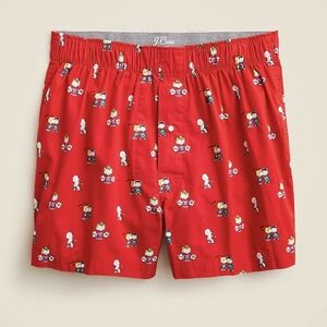 J.Crew Peanuts Gang Boxers Red Hearts SMALL 29-31 BNWT  SO